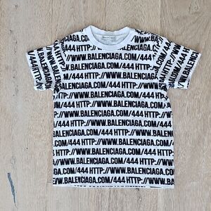 Balenciaga White Graphic T-Shirt